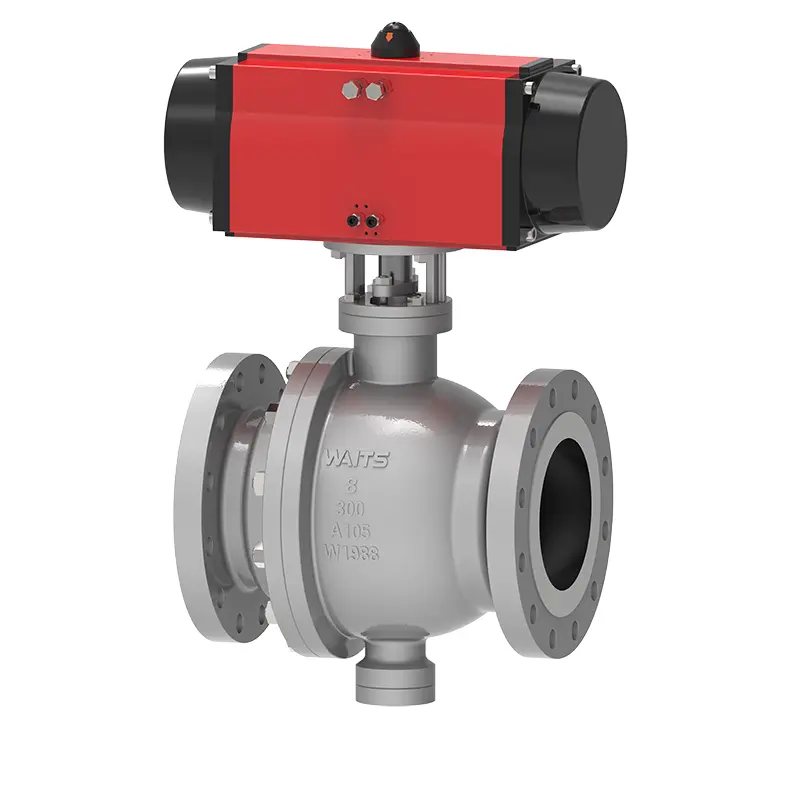 Pneumatikus trunnion golyószelep